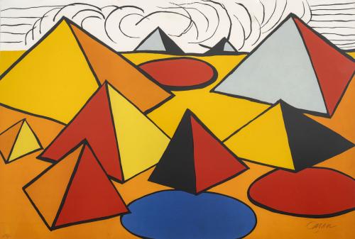 Alexander Calder EE.UU., 1898 - 1976 : Pirámides