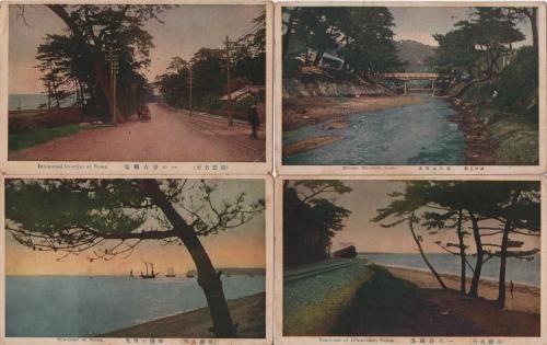 5 postales Japón antiguas (Japón)