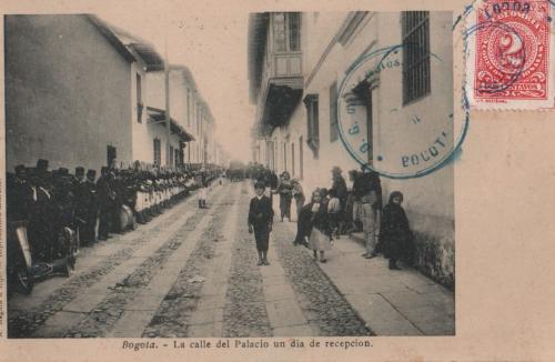 La calle del palacio dia de Recepción (Bogotá)