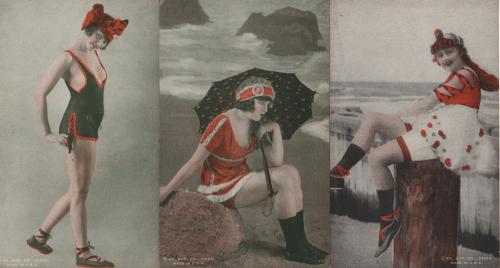 8 postales: Artistas  y modelos 