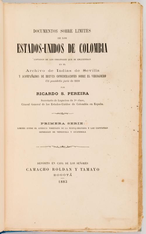 Pereira, Ricardo : Documento sobre los límites de los Estad