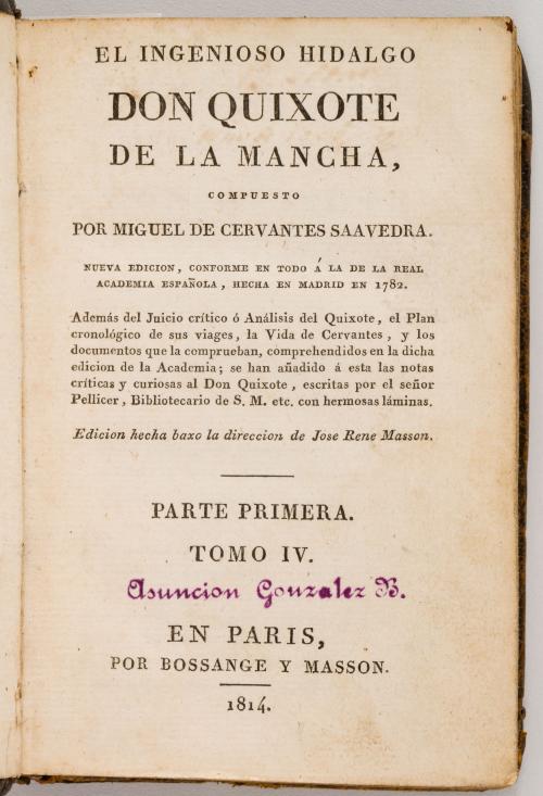 Cervantes Saavedra, Miguel de : El Ingenioso Hidalgo Don Qu