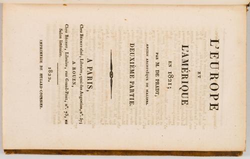 Pradt, Dominique : L&#39;Europe et L&#39;Amérique en 1822/L&#39;Europe