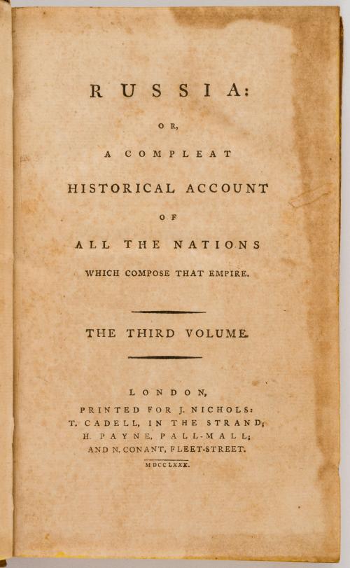 Georgi, Johann Gottlieb : Russia: Or, A Compleat Historical