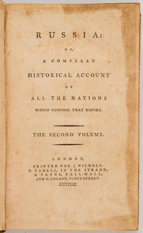 Georgi, Johann Gottlieb : Russia: Or, A Compleat Historical