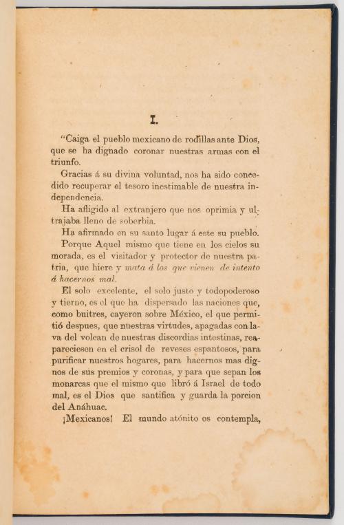 Juarez, Benito (atrib) : Manifiesto justificativo de los ca