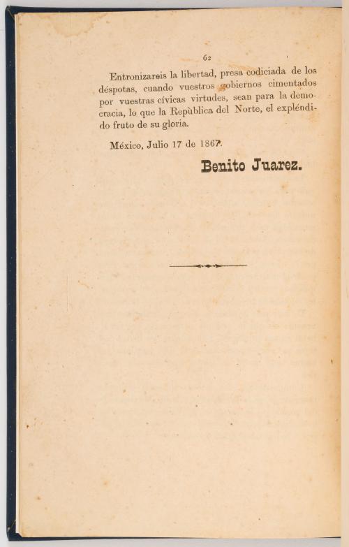 Juarez, Benito (atrib) : Manifiesto justificativo de los ca