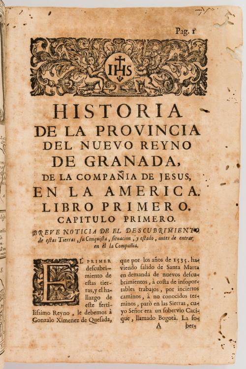 Cassani, Joseph : Historia de la Provincia de la Compañía d