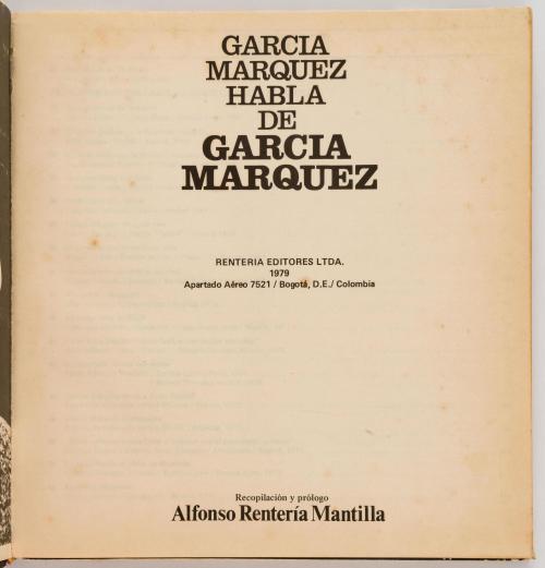 García Márquez, Gabriel : García Márquez. 6 títulos