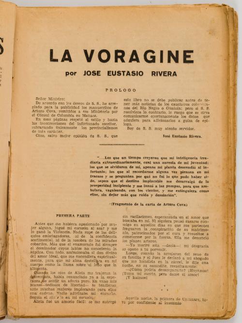 Rivera, José Eustasio : La Vorágine