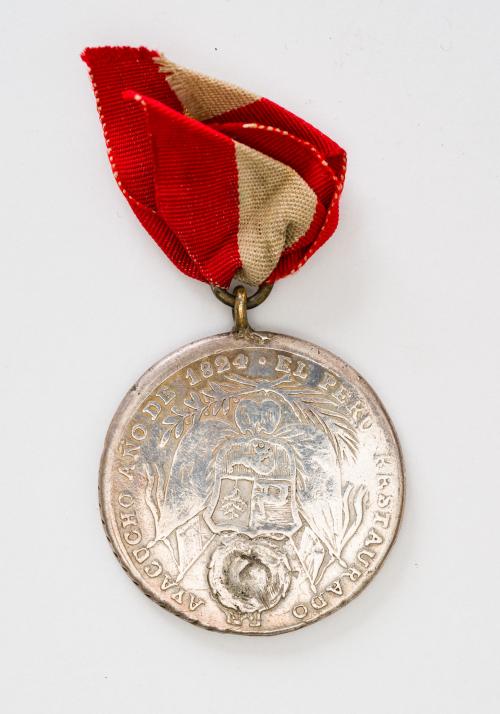 Moneda de Plata Bolívar - Ayacucho (1824)