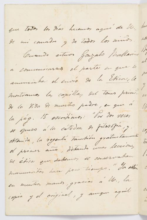 Cuervo, Rufino José : Carta Manuscrita a Miguel Antonio Car