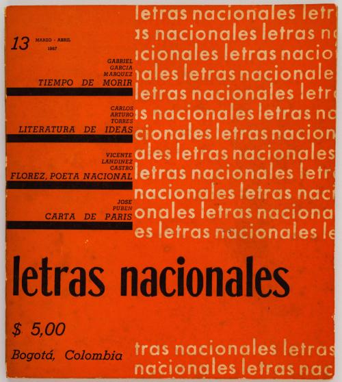 García Márquez, Gabriel : Letras Nacionales / Revista ECO.