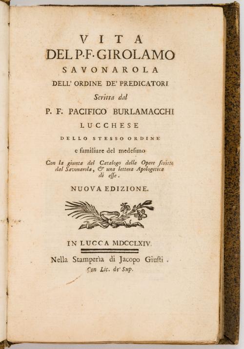 Historia de Fra Girolamo Savonarola 1744-1913.21 títulos