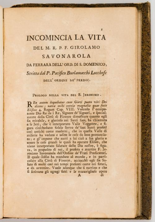 Historia de Fra Girolamo Savonarola 1744-1913.21 títulos