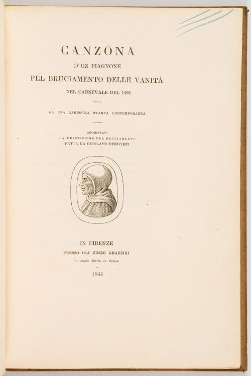 Historia de Fra Girolamo Savonarola 1744-1913.21 títulos